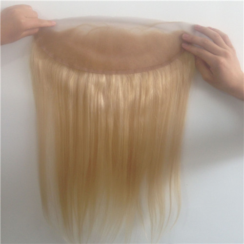 Human Hair 13*4 inch Blonde Color Lace Frontal