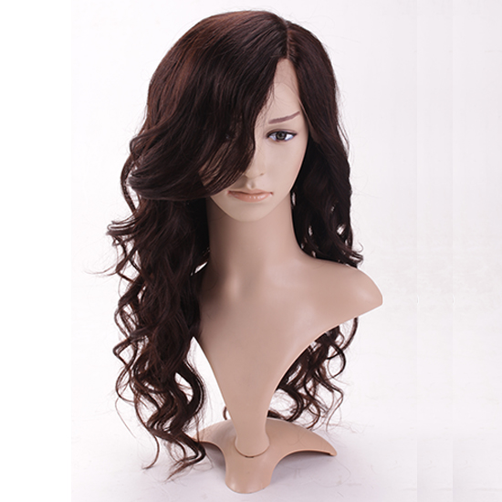 22 Inch Big Wave Style Natural Color Lace Front Wig