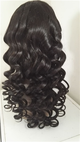 Fashion Brazilian Human hair loose wave full lace wig